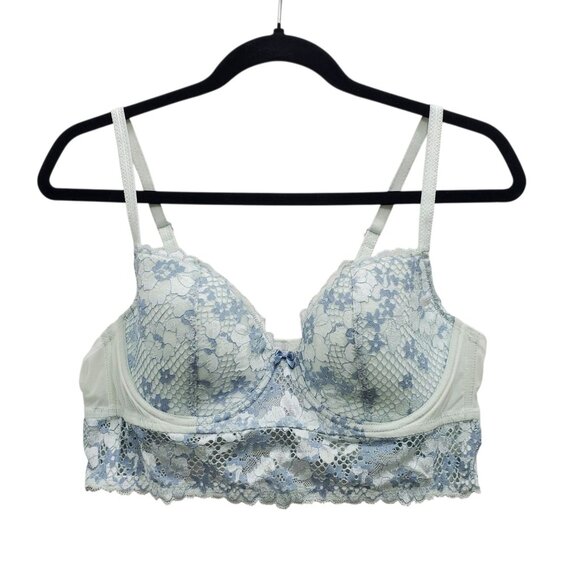 Adore Me 07971 Pacchi Contour Mint Longline Lace Burlesque Underwire Bustier 38C - Picture 1 of 7